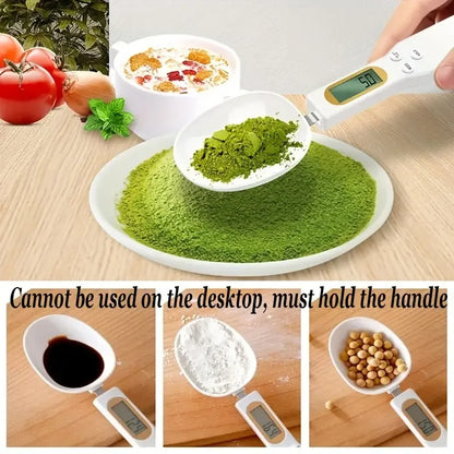 Mini Digital Spoon Scale – Precision LCD Measuring Tool for Baking, Coffee, & Kitchen Use (0.1g–500g)