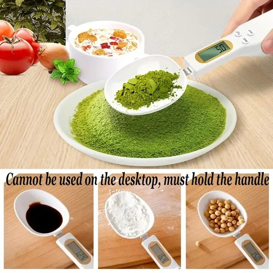 Mini Digital Spoon Scale – Precision LCD Measuring Tool for Baking, Coffee, & Kitchen Use (0.1g–500g)