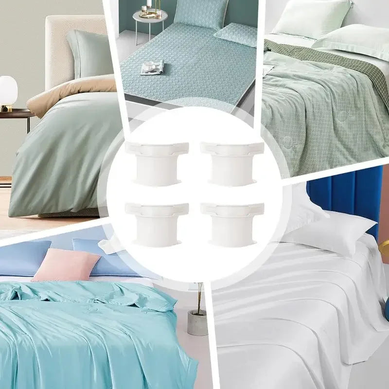 Adjustable Bed Sheet Corner Grippers – Non-Slip Mattress Straps for All Bed Sizes | Secure,  Heavy-Duty Sheet Holders for Home, Dorm, & Travel Use