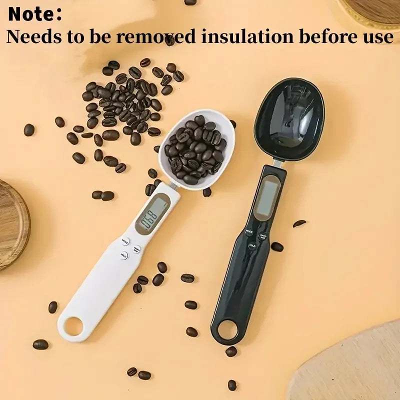 Mini Digital Spoon Scale – Precision LCD Measuring Tool for Baking, Coffee, & Kitchen Use (0.1g–500g)